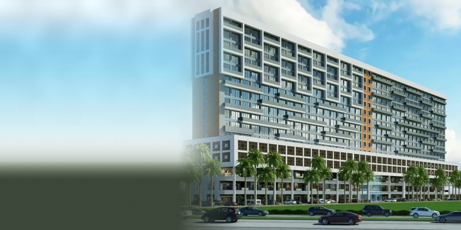 Artist's impression of the Sushma Infinium tower beside the Chandigarh-Ambala highway, Zirakpur